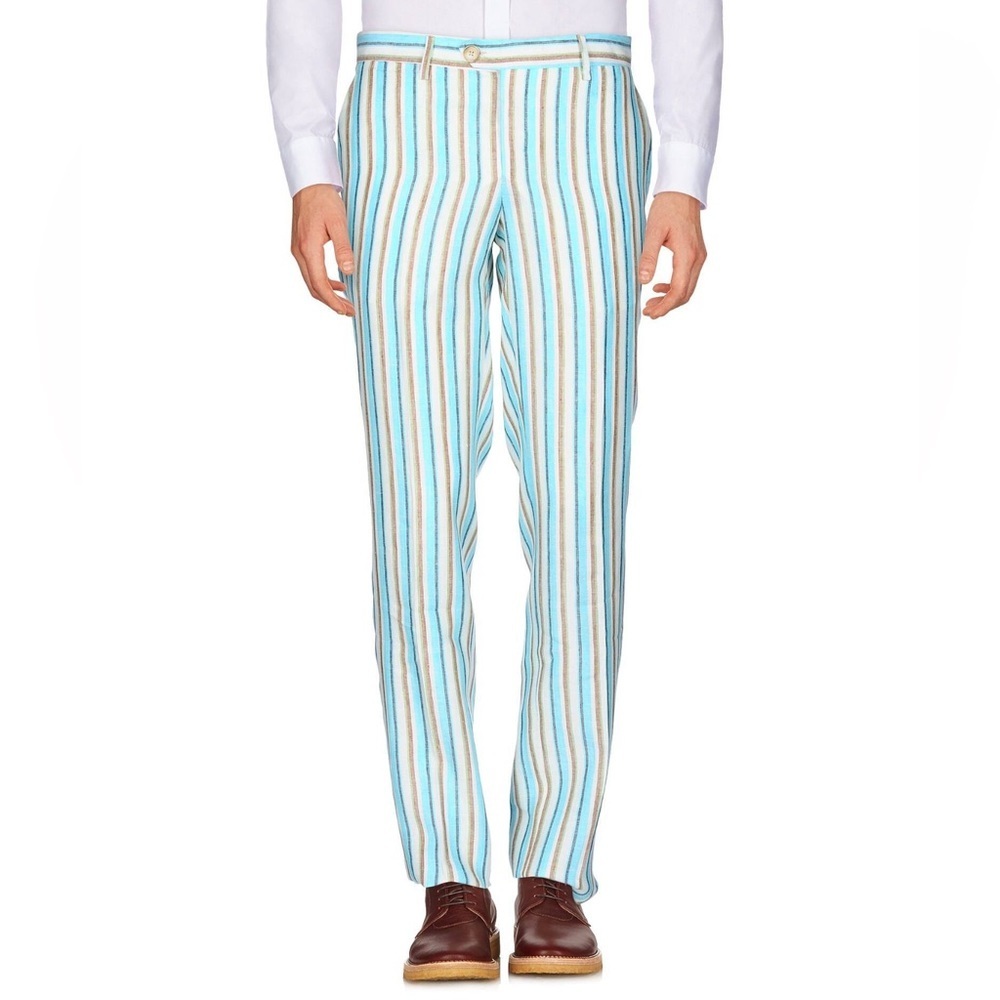 Harry & Sons Men’s Striped Sky Blue Pants Size 32